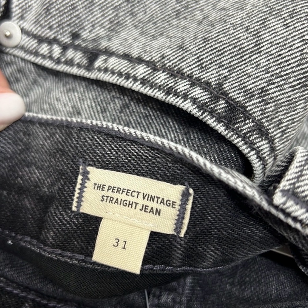 Madewell Straight Leg Jeans in Gray Wash - Picture 4 of 6